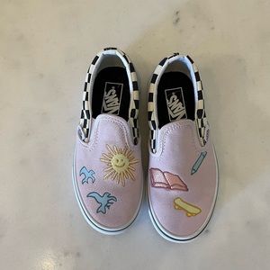 Girls Vans Slip Ons..size 12 toddler